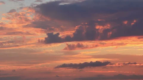 Clouds at twilight Video stock 64791492