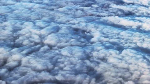 Clouds under the airplane Stock Footage 77863263