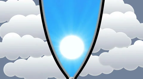 Clouds, unzip and blue sky 스톡 동영상 37170091