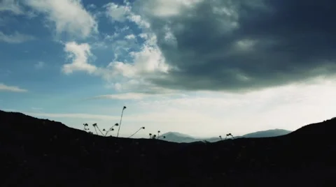 Clouds in Valley Stock Footage 2624769
