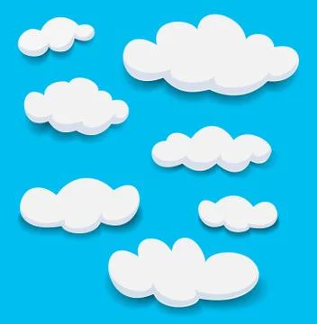 Clouds vector Stock-Illustration