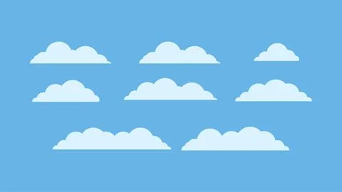Clouds vector image Stock Illustration