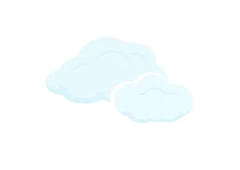 Clouds vector isolated on white background ep228 Stock Illustration
