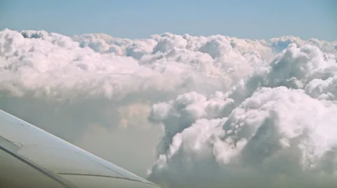 Clouds, view from the airplane Stock Footage 38689578