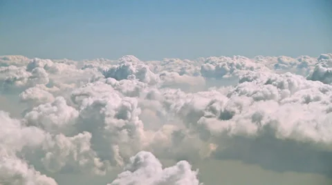 Clouds, view from the airplane Stock Footage 38689635