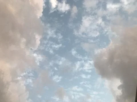 The clouds view in the  blue sky Stock Photos