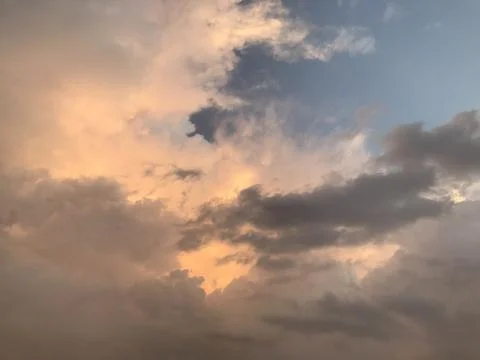 The clouds view in the city Stock Photos