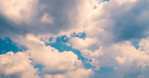 Clouds view move on blue sky . Stock Footage 108071825