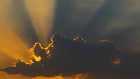 Clouds view move on evening scene. Stock Footage 108073807