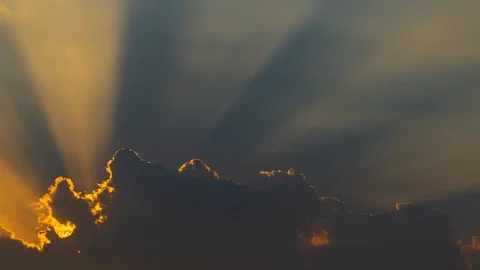 Clouds view move on evening scene Time-lapse. Video stock 108073915