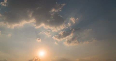 Clouds view move on evening Time-lapse. Stock Footage 108072911