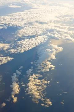 Clouds - view from plane Foto stock