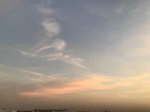 The clouds view in the sky Stock Photos