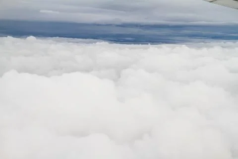 Clouds. view from the window of an airplane flying in the clouds Фото