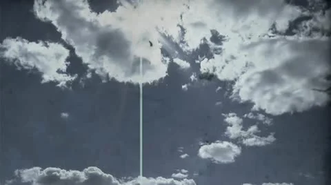 Clouds Vintage 720 Stock Footage 12022565