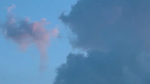 Clouds vivid evening Stock Footage 114839205