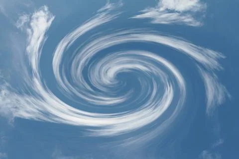 Clouds vortex Foto stock