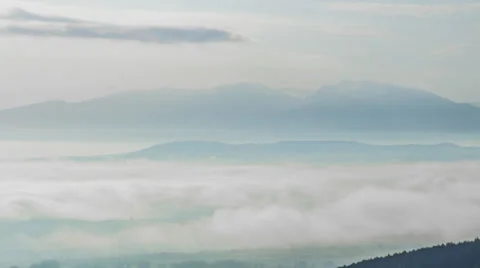 Clouds vs Fog Stock Footage 51305715