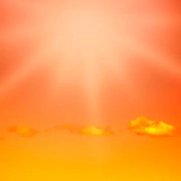 Clouds in warm colors Illustrazione stock