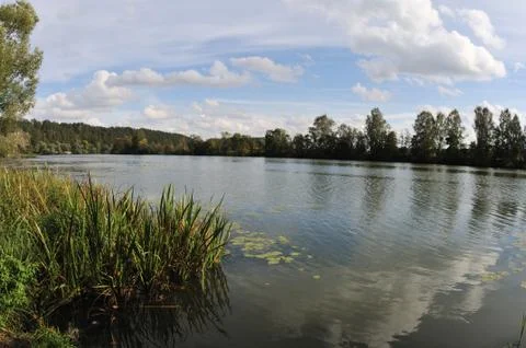 Clouds in the water Stock Photos