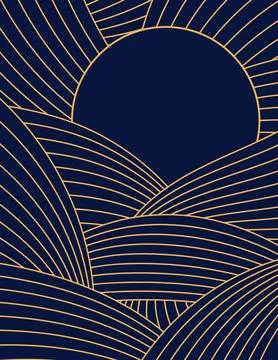 Clouds, waves, curved lines abstract background Ilustración de archivo