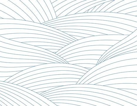 Clouds, waves, curved lines abstract background Ilustración de archivo