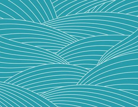 Clouds, waves, curved lines abstract background Stock Illustration