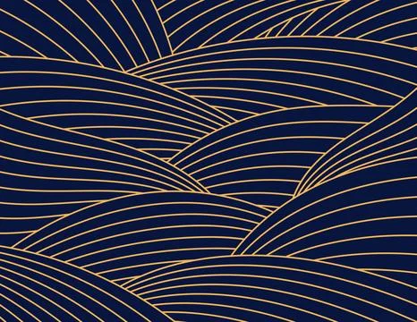 Clouds, waves, curved lines abstract background Stock Illustration