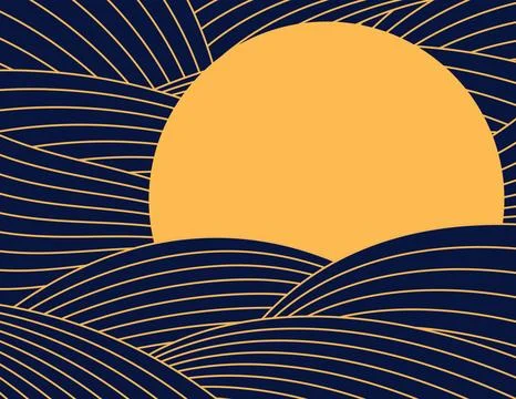 Clouds, waves, curved lines abstract background Stock Illustration