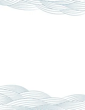 Clouds, waves, curved lines abstract background Ilustración de archivo