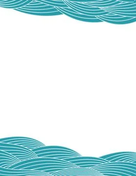 Clouds, waves, curved lines abstract background Stock Illustration
