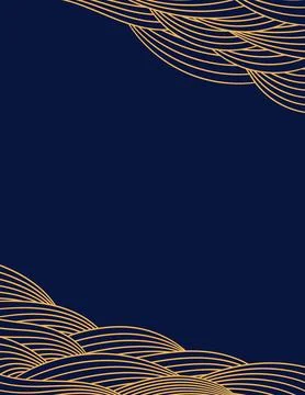 Clouds, waves, curved lines abstract background Stock Illustration