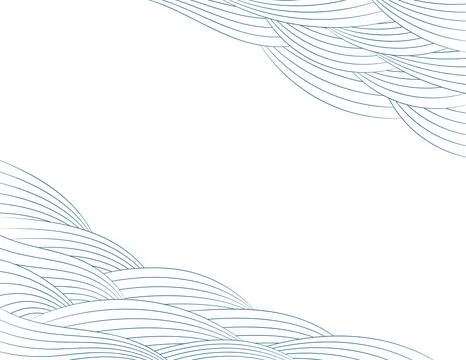 Clouds, waves, curved lines abstract background Ilustración de archivo