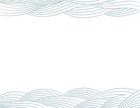 Clouds, waves, curved lines abstract background Stock Illustration