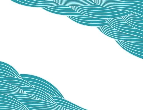 Clouds, waves, curved lines abstract background Stock Illustration