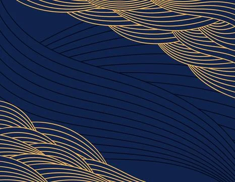 Clouds, waves, curved lines abstract background Ilustración de archivo