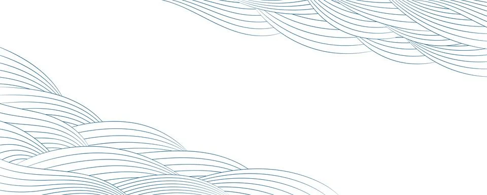 Clouds, waves, curved lines abstract background Stock Illustration