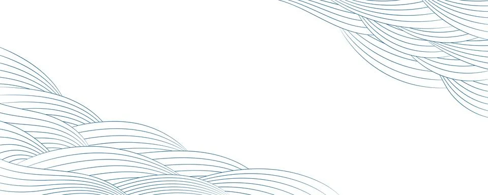 Clouds, waves, curved lines abstract background Stock Illustration