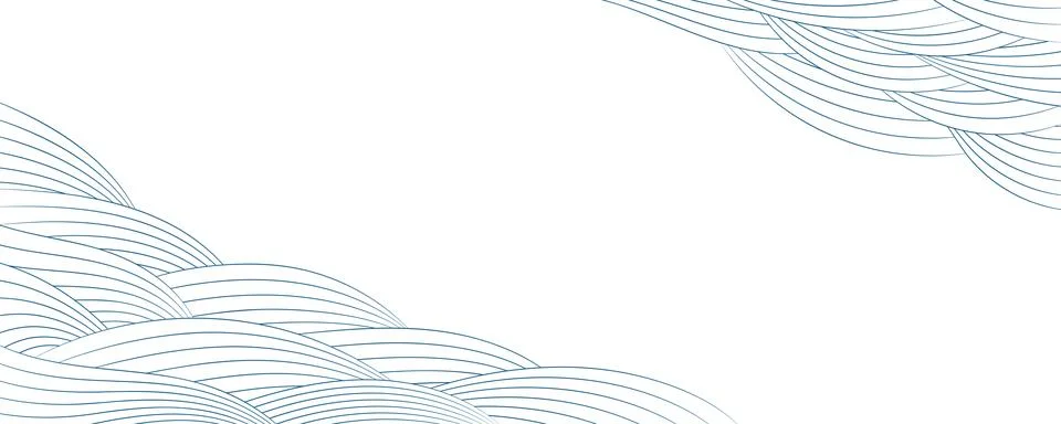 Clouds, waves, curved lines abstract background Stock Illustration