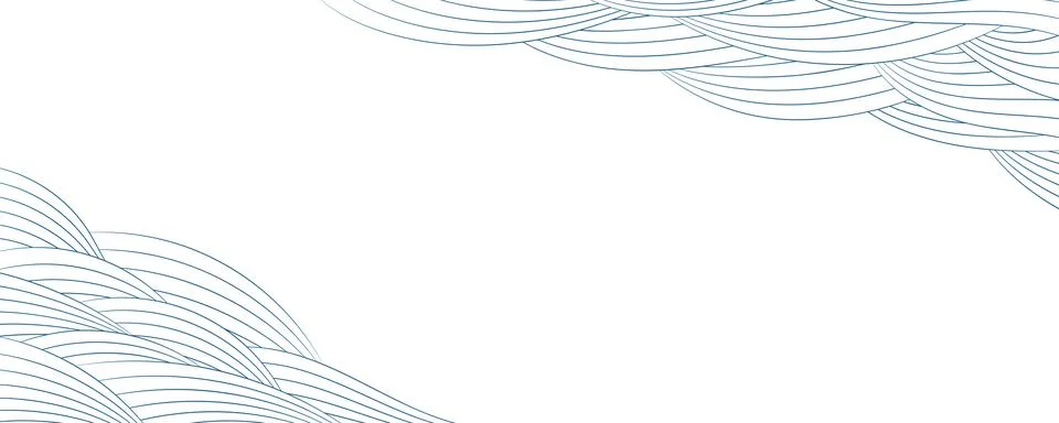 Clouds, waves, curved lines abstract background Stock Illustration