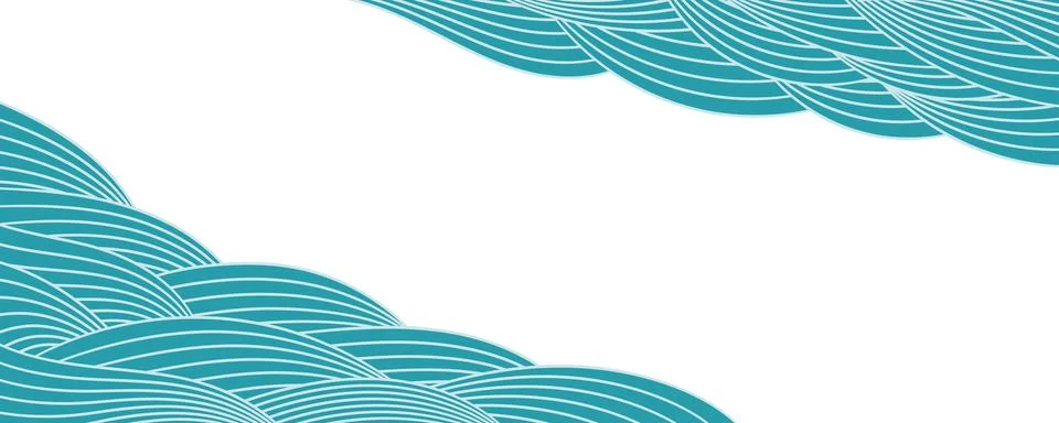 Clouds, waves, curved lines abstract background Ilustración de archivo