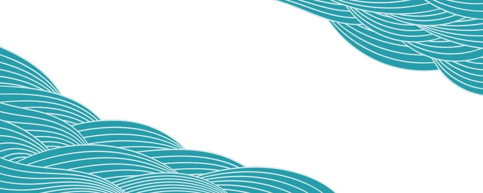 Clouds, waves, curved lines abstract background Ilustración de archivo