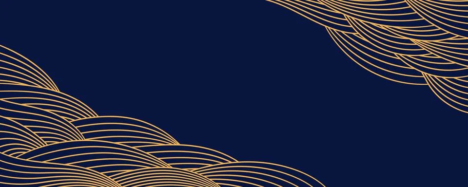 Clouds, waves, curved lines abstract background Stock Illustration