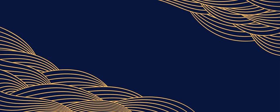 Clouds, waves, curved lines abstract background Stock Illustration