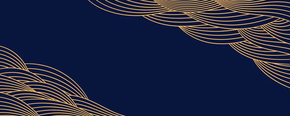 Clouds, waves, curved lines abstract background Stock Illustration