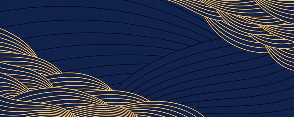 Clouds, waves, curved lines abstract background Ilustración de archivo
