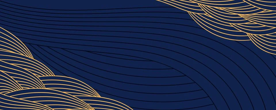 Clouds, waves, curved lines abstract background Stock Illustration