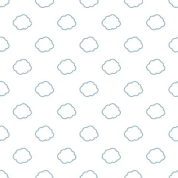 Clouds weather seamless pattern background 스톡 일러스트