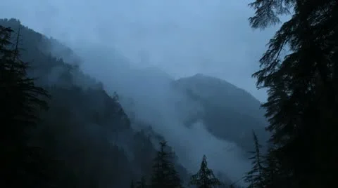 Clouds in Western Himalayas 库存影片 11109660