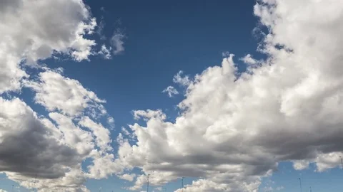 Clouds white and dark gray Time-lapse Video stock 74232816